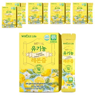WHOLELIFE 유기농 레몬즙 14p, 280g, 6개