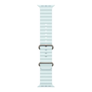 Apple 정품 2024 애플워치 오션밴드, 44/45/46/49mm, Regular, 아이스 블루 / 내추럴