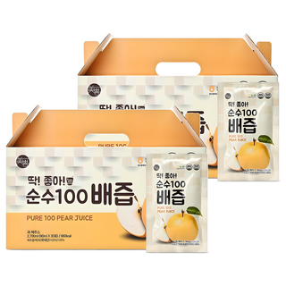 미쁨생활건강 딱좋아 순수100 배즙, 90ml, 60개