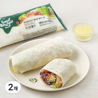 스윗밸런스 허니머스타드 케이준 샐러드 랩, 165g, 2개