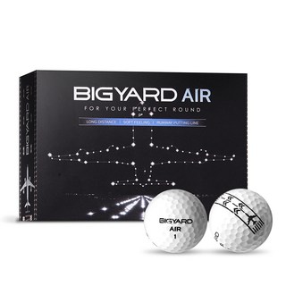 빅야드 AIR 4색 고반발 비거리 골프공 세트 3피스 42.67mm, 화이트, 3개입, 4세트