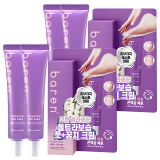 바렌 하이드레이팅 힐밤 풋크림, 40ml, 4개