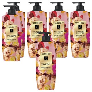 엘라스틴 퍼퓸샴푸 로즈 위스퍼, 600ml, 6개