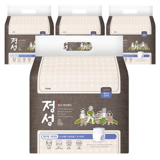 정성 남녀공용 매직팬티 성인기저귀, 특대형, 10개입, 4개