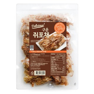 해맑은푸드 구운 쥐포채, 200g, 1개