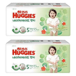HUGGIES 好奇 2024 Nature Made褲型尿布 女童用, 第 5 步, 88張