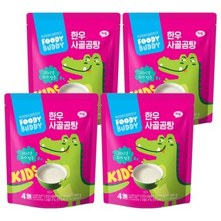 푸디버디 유아용 한우 사골곰탕, 180g, 4개