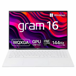 LG전자 2024 그램 16 코어Ultra5 인텔 14세대, 스노우화이트, 512GB, 16GB, WIN11 Home, 16Z90S-GA5PK