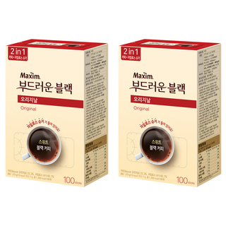 맥심 오리지날 부드러운 블랙 커피믹스, 2.7g, 100개입, 2개
