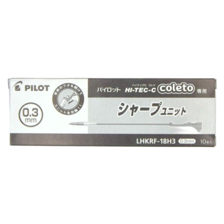 PILOT 百樂 Hi-TEC-C Coletto 變芯筆專用自動鉛筆芯 0.3mm, 10支