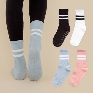 BASE ALPHA ESSENTIALS 4雙防滑普拉提瑜珈健身運動襪