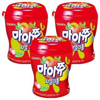 마이쮸 자일리톨 딸기, 110g, 3개