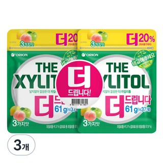 오리온 달지않아 깔끔한 더 자일리톨 껌, 122g, 3개