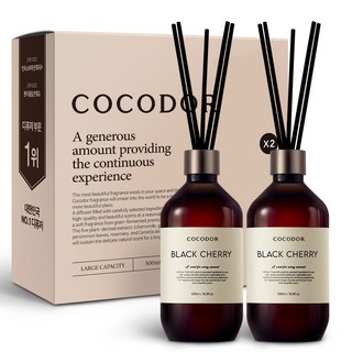 코코도르 프리미엄 디퓨저, 블랙체리, 500ml, 2개