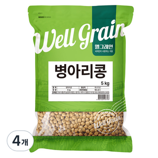 두보식품 웰그레인 병아리콩, 5kg, 4개