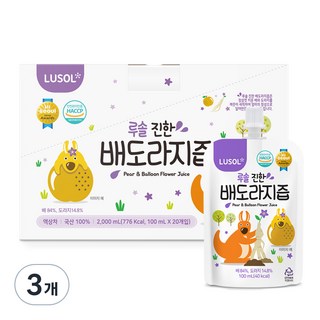 루솔 진한 배도라지즙, 100ml, 60개