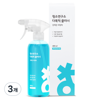 청소연구소 다목적 클리너, 480ml, 3개