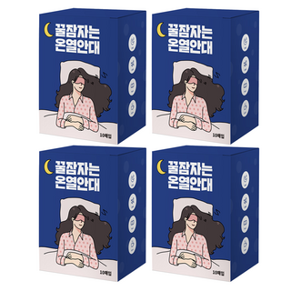 제이제이 꿀잠자는 온열안대 무향, 4개, 10개입