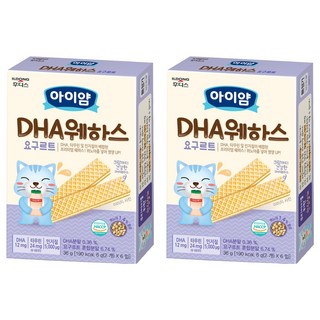 아이얌 DHA 웨하스 요구르트, 36g, 2개