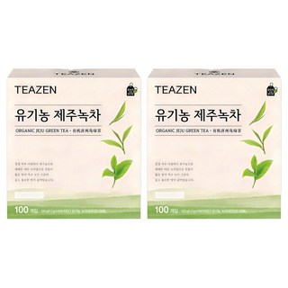 티젠 유기농 제주녹차, 1.2g, 100개입, 2개