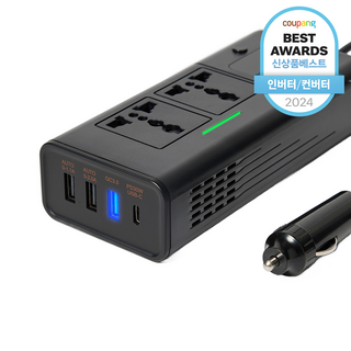메이튼 차량용 200W 시거잭 인버터 12V 220V 초고속 변환기, 1개
