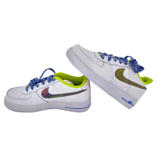 NIKE 耐吉 Air Force 1 LV8 漸層鐳射低筒變色勾勾運動鞋