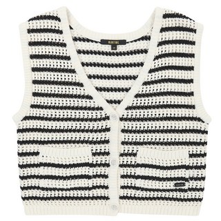 블루테일 여아용 투웨이 스트라이프 니트 베스트 AZB2VK01IV
