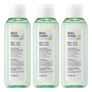 SKINFOOD 陽光麝香葡萄BHA化妝水, 3瓶, 200ml