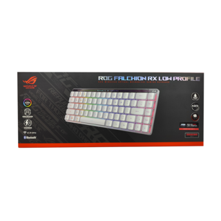 ASUS 華碩 REPUBLIC OF GAMERS Falchion RX 矮軸 65% 無線電競鍵盤 原廠保固, 白色, 紅軸, 1個