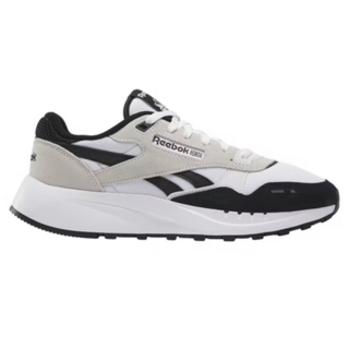Reebok Classic Leather 2400 麂皮拼接復古情侶鞋, 300mm, 黑灰白色