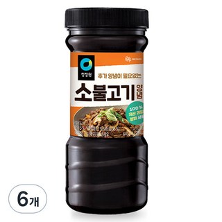 청정원 명가 소불고기 양념, 840g, 6개
