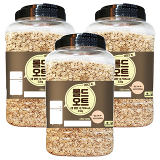 냉장고 쏙 롤드 오트, 2.5kg, 3개