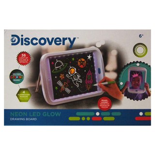 Discovery 霓虹LED發光繪圖板,36種燈光顏色效果,透視發光板,含4個螢光筆, 1303002031, 1個