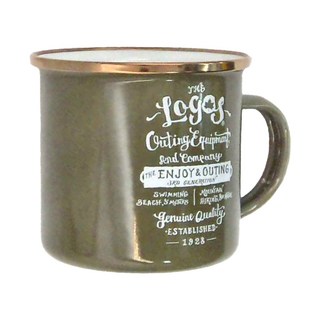 LOGOS 經典琺瑯杯 (橄欖綠), 360ml, 1個