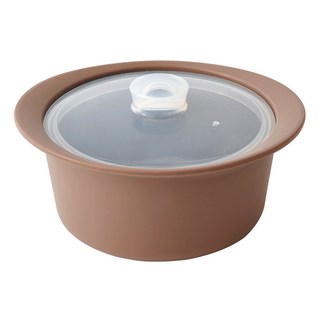 퍼기 이유식 멀티 찜기 세트, 800ml + 550ml, 2개, 드라이로즈 + 토프브라운