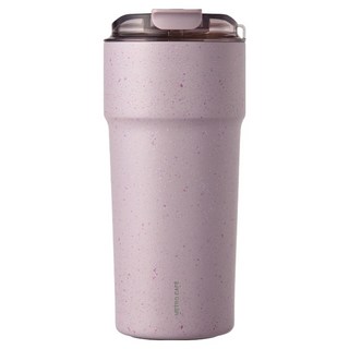 LocknLock 樂扣樂扣 Metro Cafe陶瓷塗層杯, 1個, 紫色水磨石(紫羅蘭拿鐵), 650ml