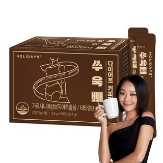 홀리데이즈 쑤욱빼 다이어트 커피맛 28포, 92.4g, 1개