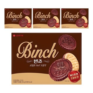 빈츠 비스켓, 204g, 4개