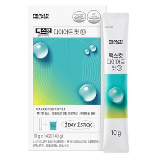 헬스헬퍼 맥스컷 다이어트 핏 3.1 레몬맛, 140g, 1개