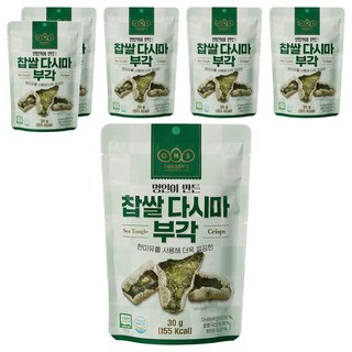 오희숙전통부각 찹쌀 다시마 부각, 30g, 6개