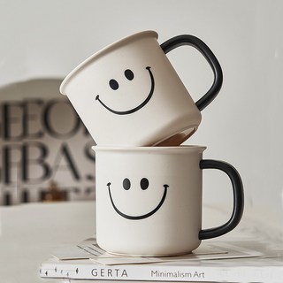 THE ZAKKA 微笑浴室漱口杯, 2個, 白色