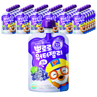팔도 뽀로로 워터젤리 포도, 120g, 120ml, 40개