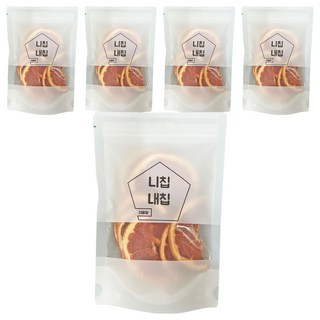 니칩내칩 바삭바삭 잘 말린 건조자몽 반절컷, 40g, 5개
