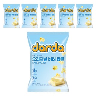 다르다팝콘 오리지널 버터 팝콘, 200g, 6개
