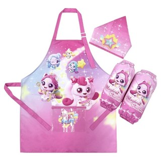 여아용 슈팅스타 캐치티니핑 앞치마 + 두건 + 토시 세트