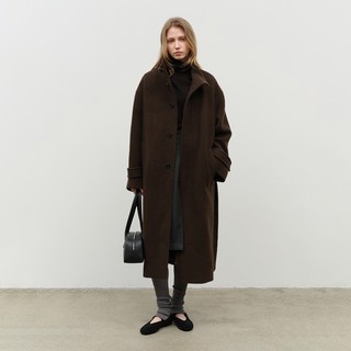 던스트 STAND COLLARED WOOL COAT UDCO4D126