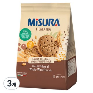 미주라 통밀비스켓, 120g, 3개