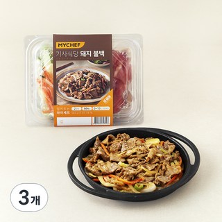 마이셰프 기사식당 돼지 불백 2인분, 664g, 3개