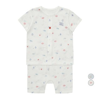 MilkBaby 아동용 배색 스티치 내의 상하의 세트