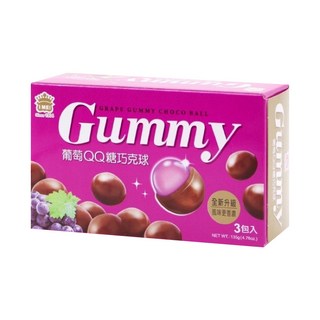 義美 QQ糖巧克球 葡萄, 135g, 1盒